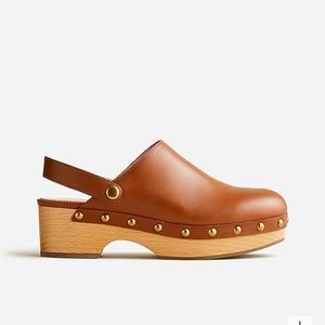 NWT J.Crew convertible leather clog, size 7